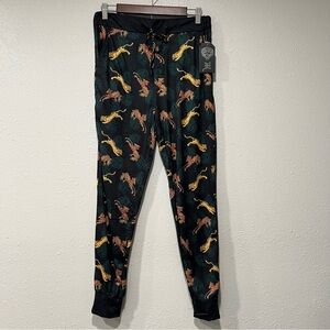 ED HARDY TIGER AOP JOGGER SLEEP LOUNGE PANTS Size Medium Black New With Tags NWT